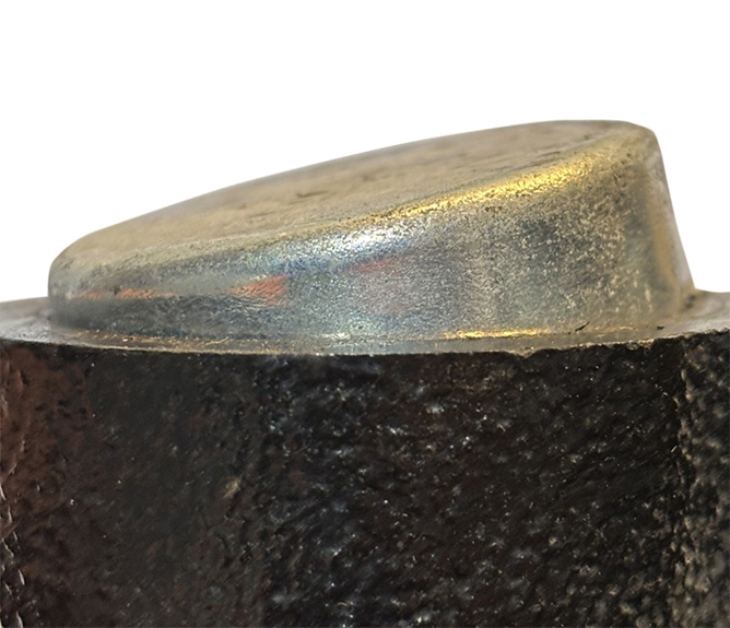 end cap badly fitted